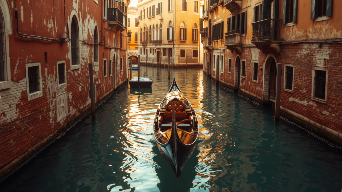 Kênh đào và thuyền gondola Venice Ý - cẩm nang du lịch Ý Royal Tourist
